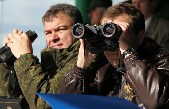 President Dmitry Medvedev arrived in Chelyabinsk Region
