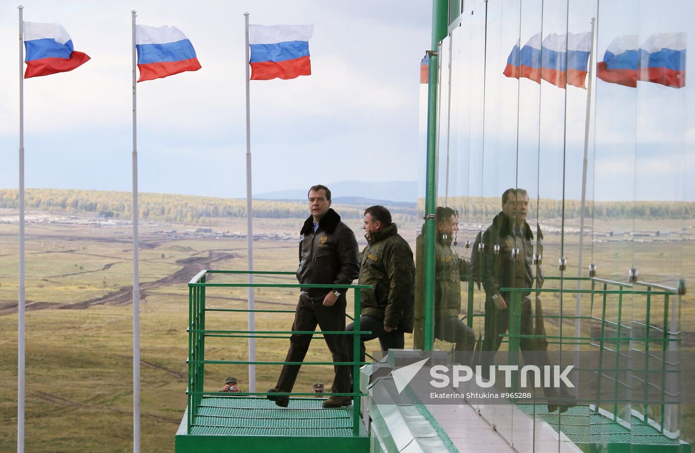 President Dmitry Medvedev arrived in Chelyabinsk Region