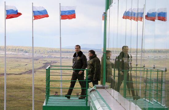 President Dmitry Medvedev arrived in Chelyabinsk Region