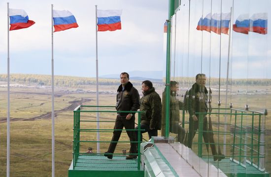 President Dmitry Medvedev arrived in Chelyabinsk Region
