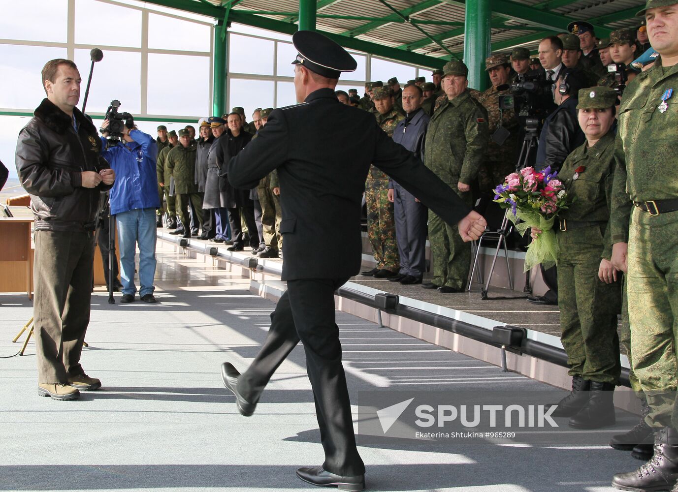 President Dmitry Medvedev arrived in Chelyabinsk Region