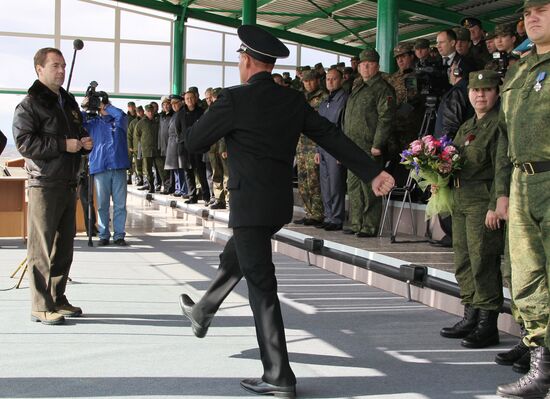 President Dmitry Medvedev arrived in Chelyabinsk Region