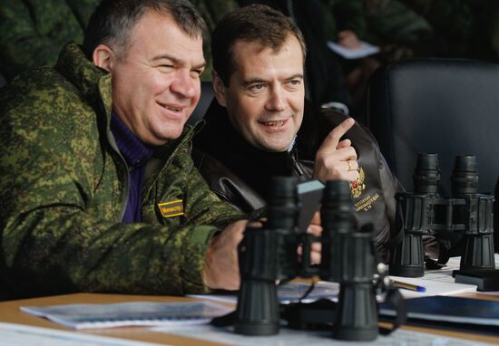 President Dmitry Medvedev arrived in Chelyabinsk Region