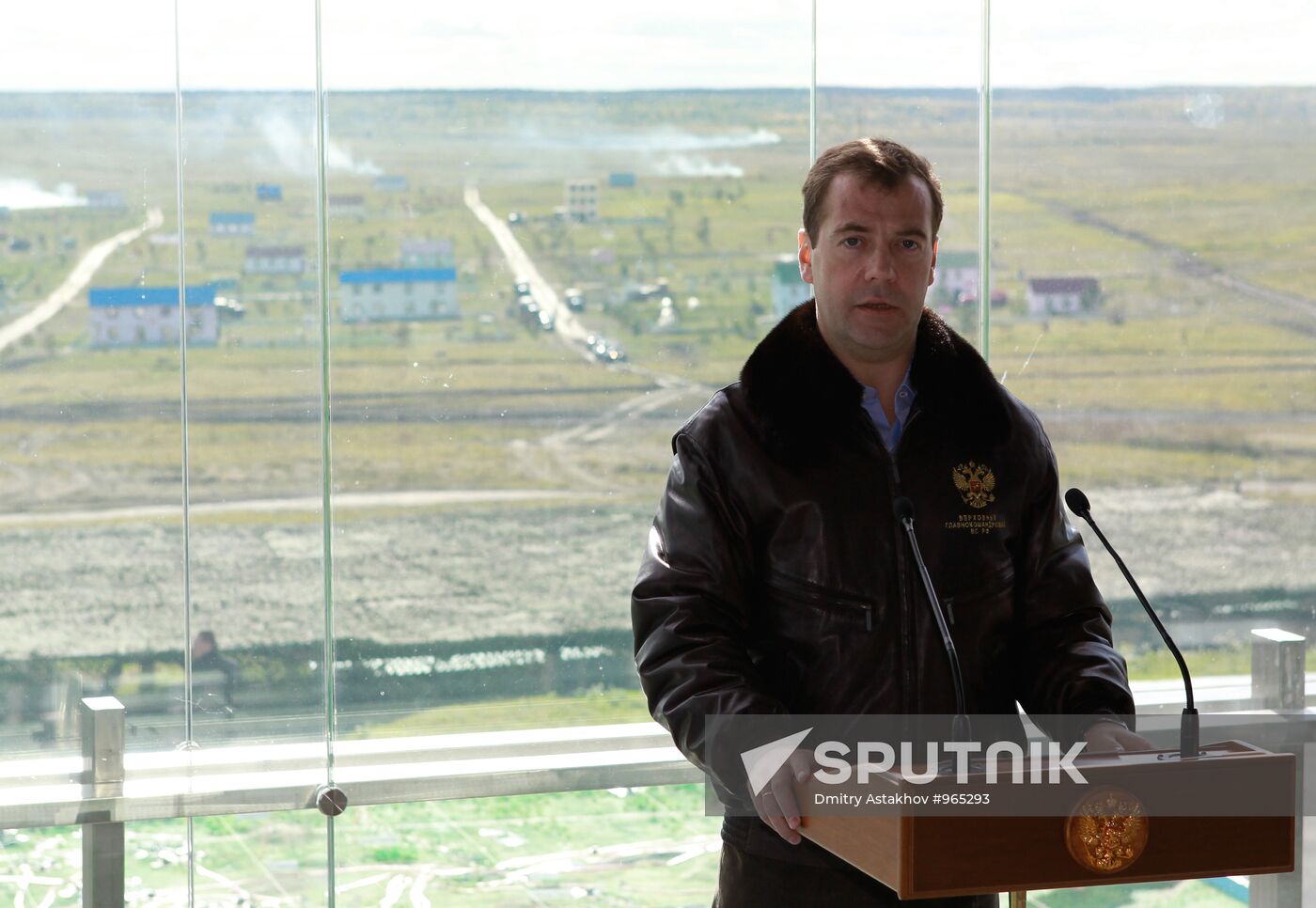 President Dmitry Medvedev arrived in Chelyabinsk Region