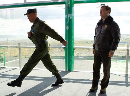 President Dmitry Medvedev arrived in Chelyabinsk Region