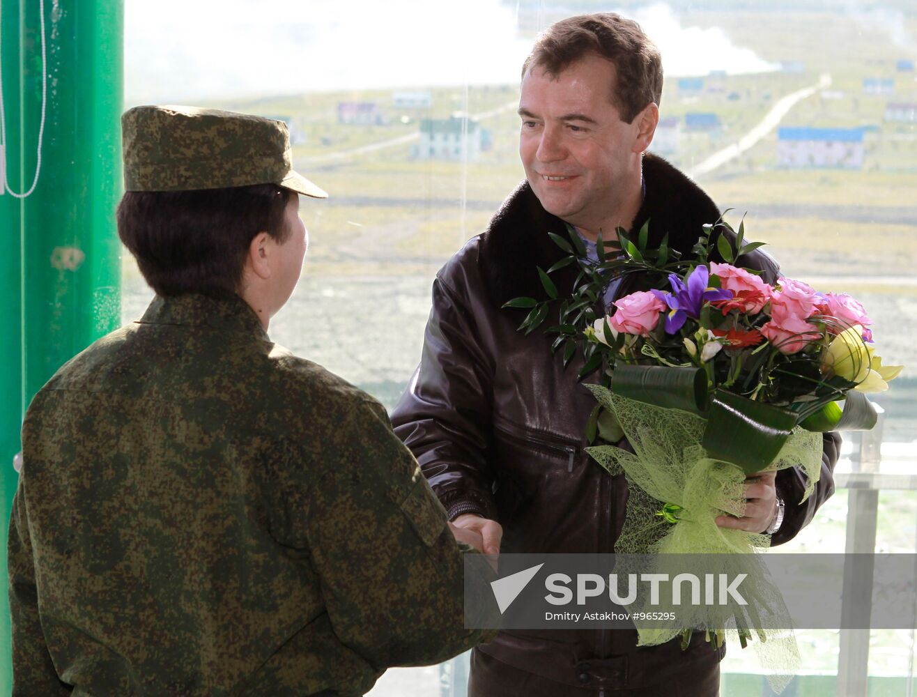 President Dmitry Medvedev arrived in Chelyabinsk Region