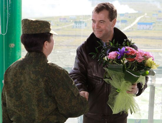President Dmitry Medvedev arrived in Chelyabinsk Region