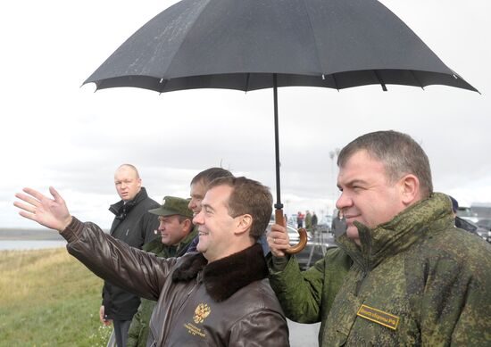 President Dmitry Medvedev arrived in Chelyabinsk Region