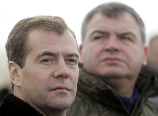President Dmitry Medvedev arrived in Chelyabinsk Region