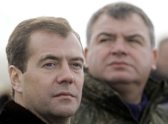 President Dmitry Medvedev arrived in Chelyabinsk Region