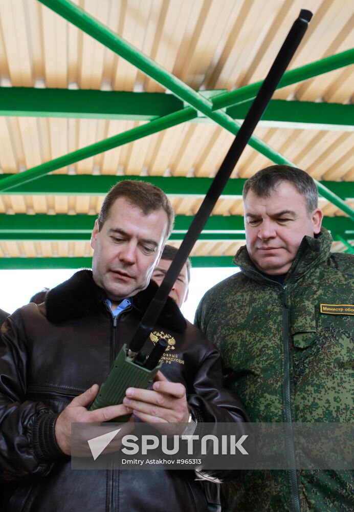 President Dmitry Medvedev arrived in Chelyabinsk Region