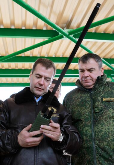 President Dmitry Medvedev arrived in Chelyabinsk Region