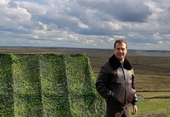 President Dmitry Medvedev arrived in Chelyabinsk Region