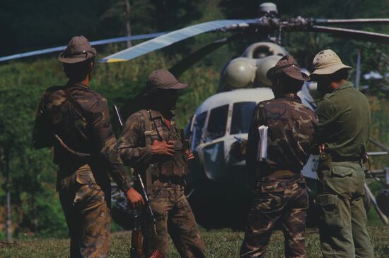 FSLN soldiers in Nicaragua
