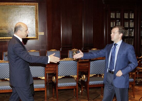 Dmitry Medvedev meets with Anton Siluanov