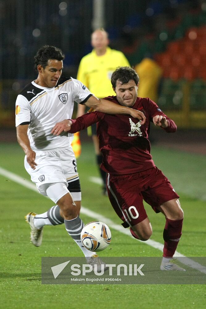 Football European League. Match "Rubin" - PAOK
