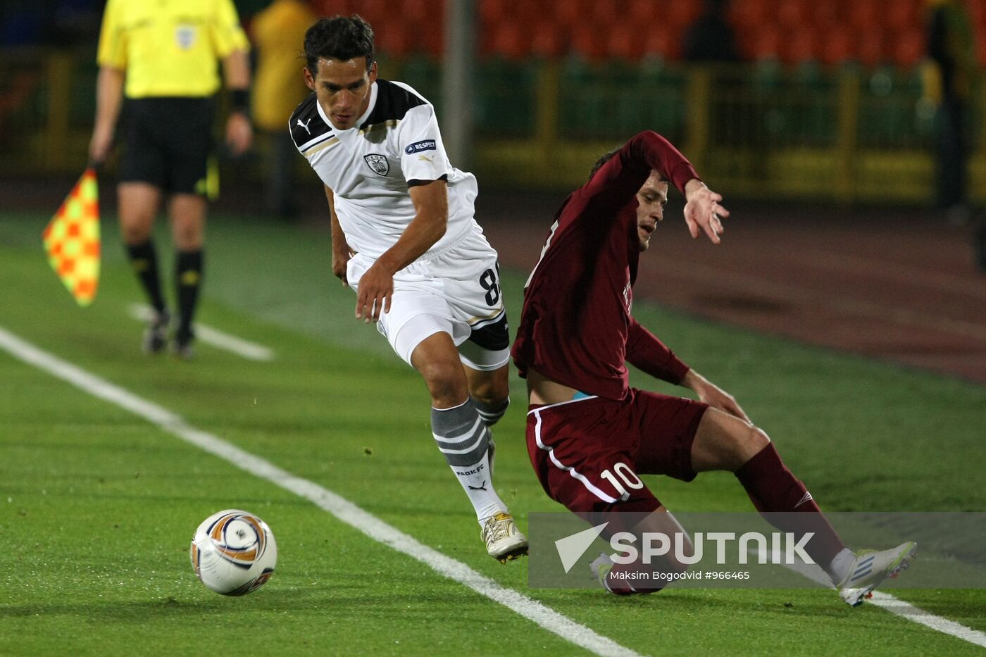 Football European League. Match "Rubin" - PAOK