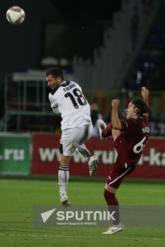 Football European League. Match "Rubin" - PAOK