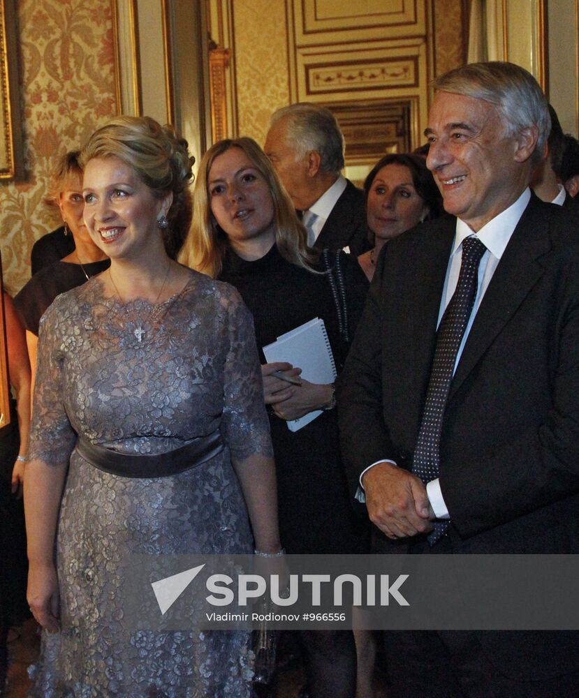 Russian First Lady Svetlana Medvedeva visits Italy