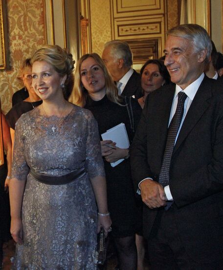 Russian First Lady Svetlana Medvedeva visits Italy