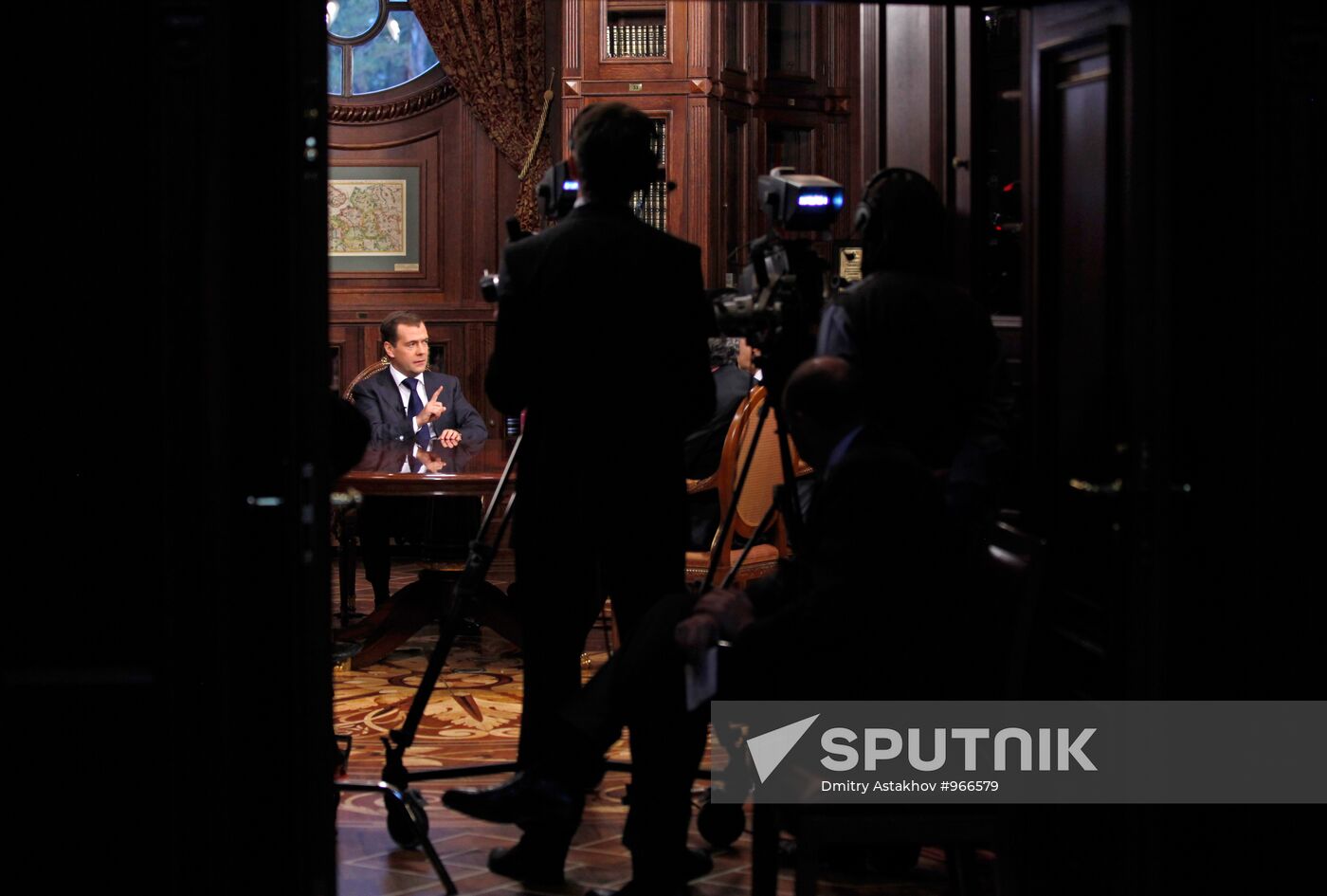 Dmitry Medvedev's interview with heads of three federal channels