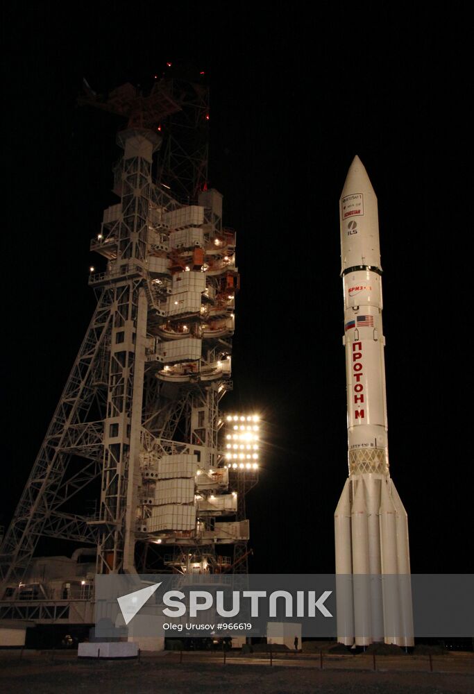 Launch of Proton-M rocket with Mexican satellite QuetzSat-1