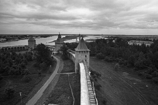 Towers and walls of Novgorod Kremlin