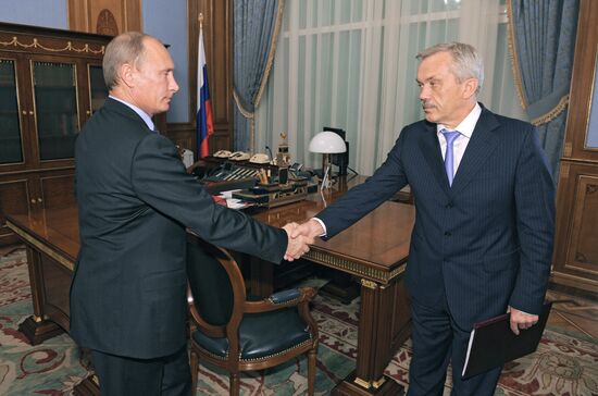 Vladimir Putin meets with Yevgeny Savchenko