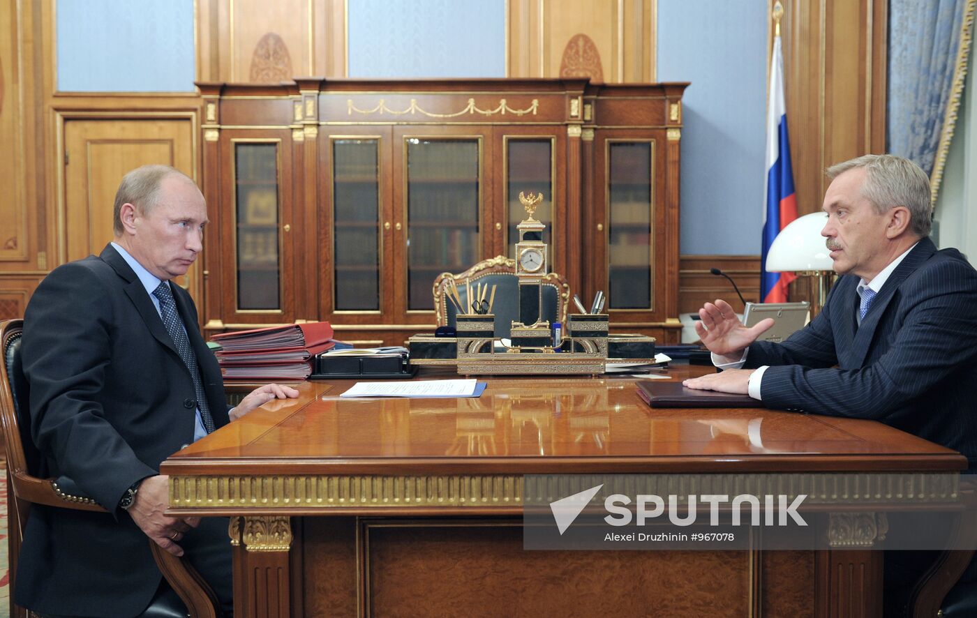 Vladimir Putin meets with Yevgeny Savchenko