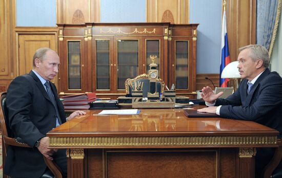 Vladimir Putin meets with Yevgeny Savchenko