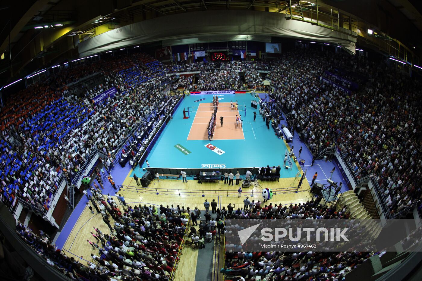 2011 Volleyball European Championship finals, Serbia vs. Germany