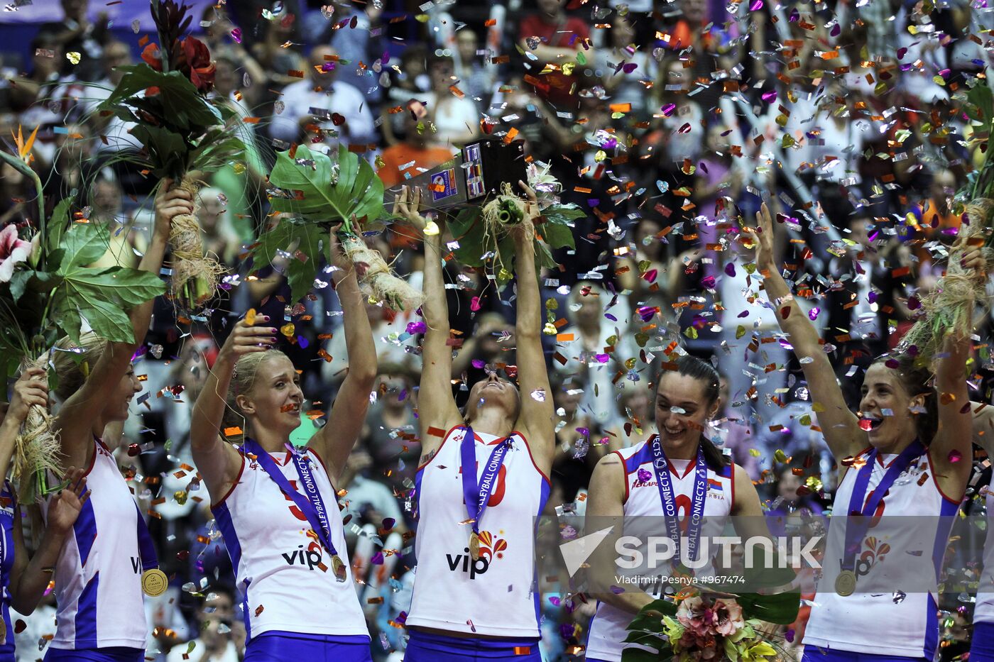 Volleyball European Championships. Final match Serbia - Germany
