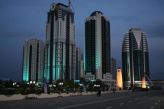 Preparations for City Day in Grozny