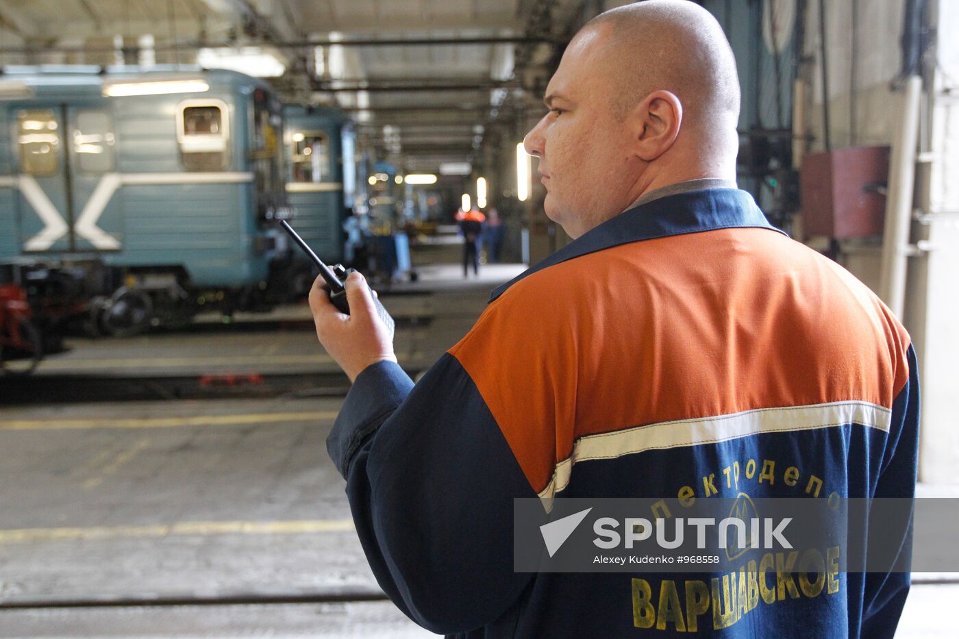 Testing trains for Moscow Metro