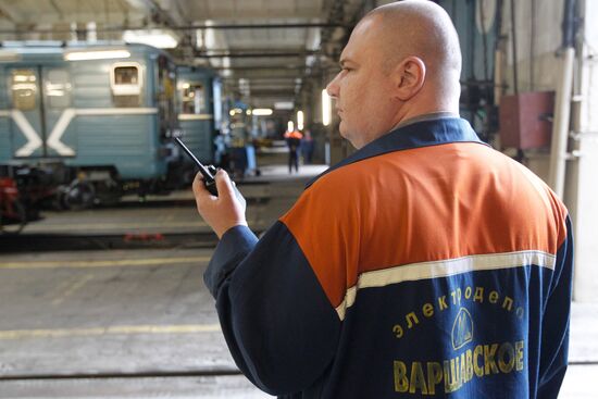 Testing trains for Moscow Metro