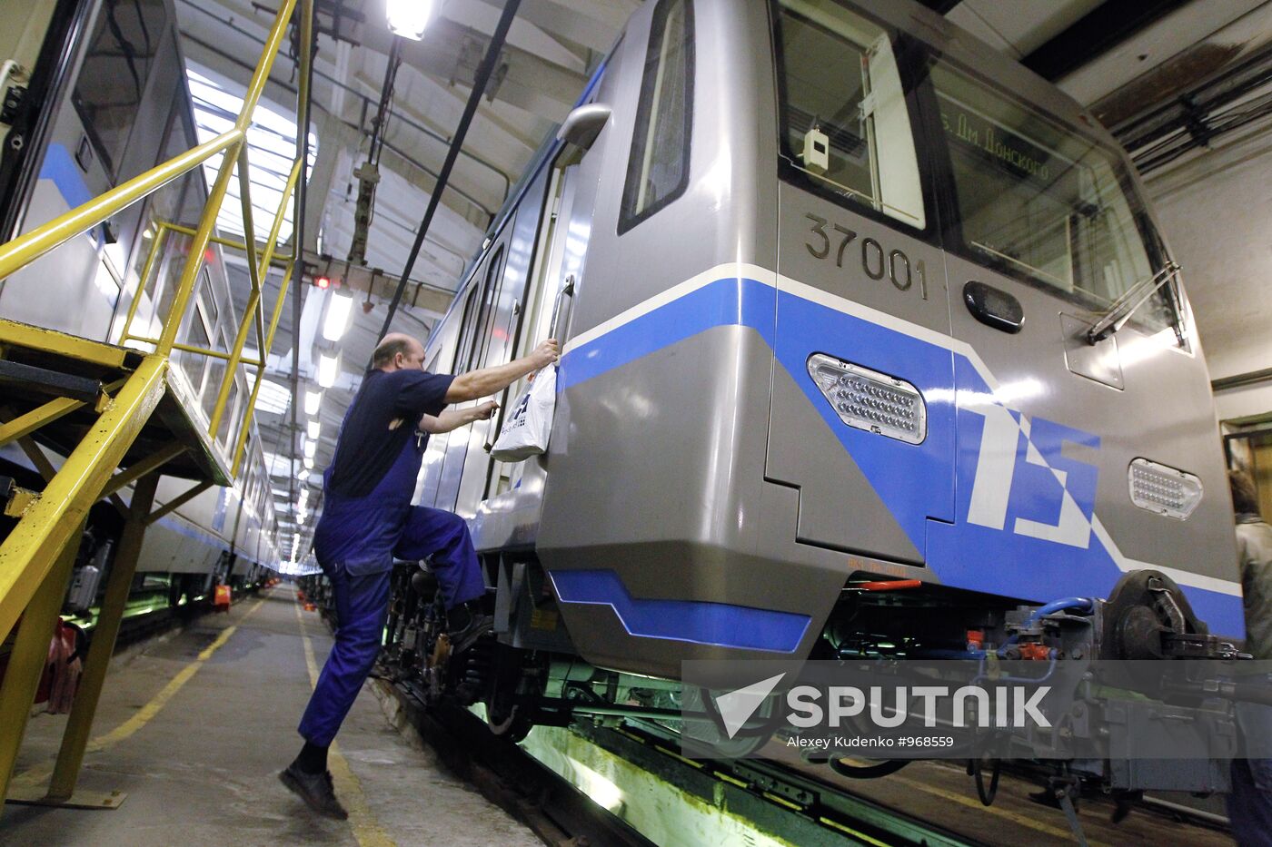 Testing trains for Moscow Metro
