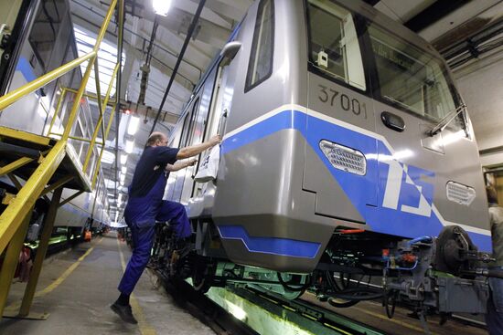 Testing trains for Moscow Metro