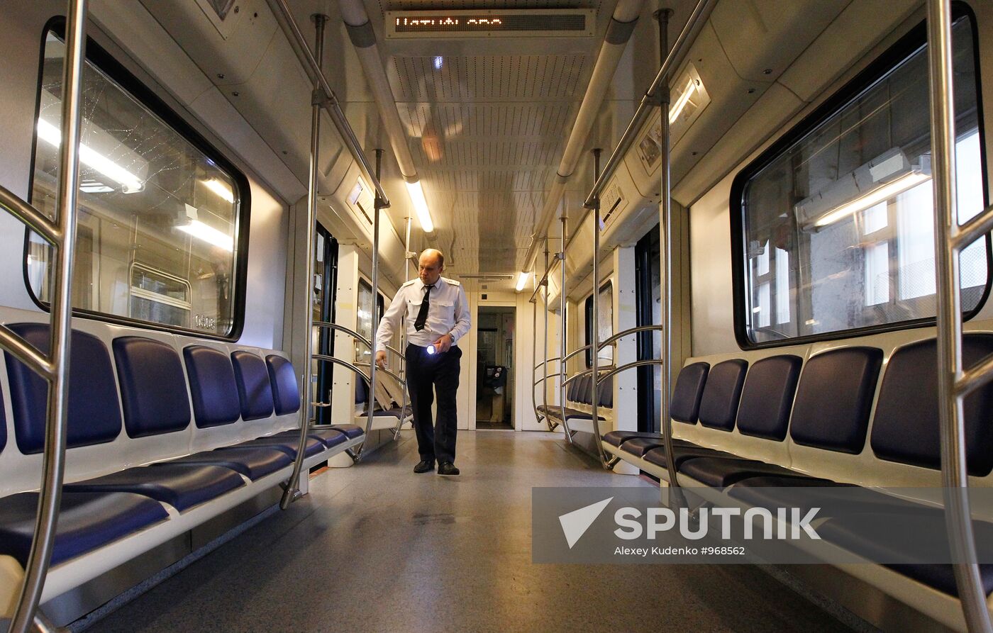 Testing trains for Moscow Metro