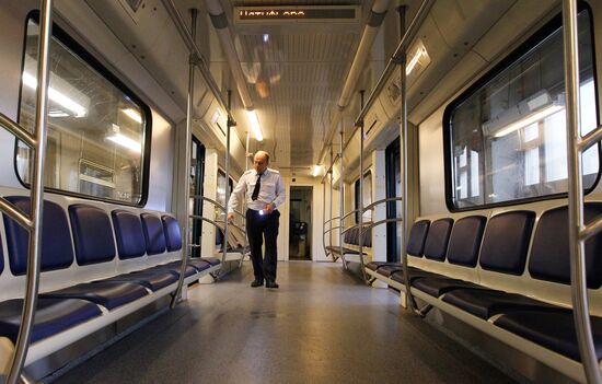 Testing trains for Moscow Metro