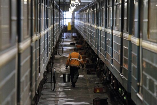 Testing trains for Moscow Metro