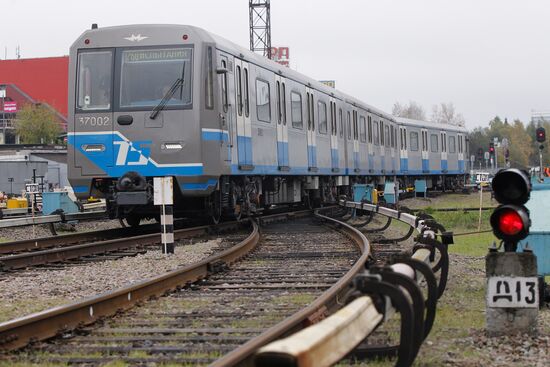 Testing trains for Moscow Metro
