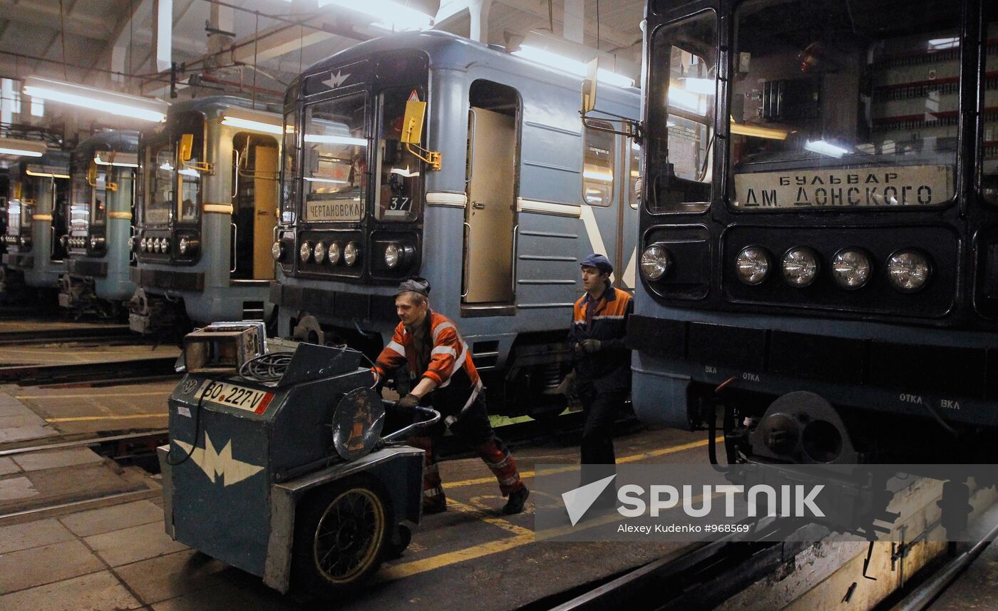 Testing trains for Moscow Metro