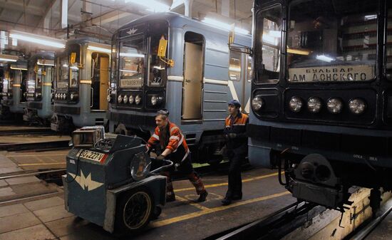 Testing trains for Moscow Metro