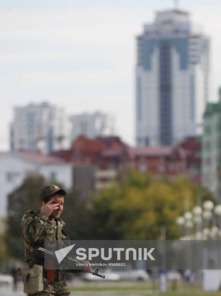 Preparations for City Day in Grozny