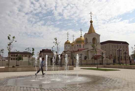 Preparations for City Day in Grozny