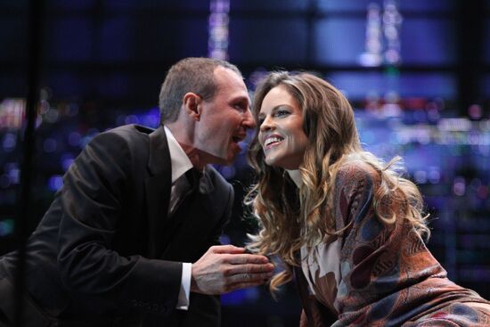 Igor Vernik and Hilary Swank