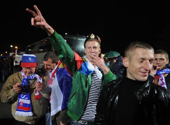 UEFA Euro 2012 qualifying round. Slovakia vs. Russia