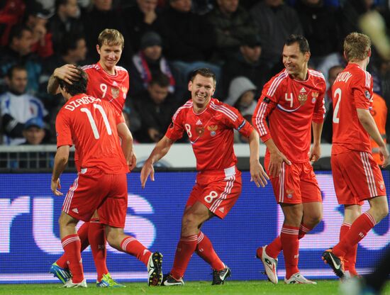Football Qualifying tournament Euro 2012 Match Slovakia - Russia