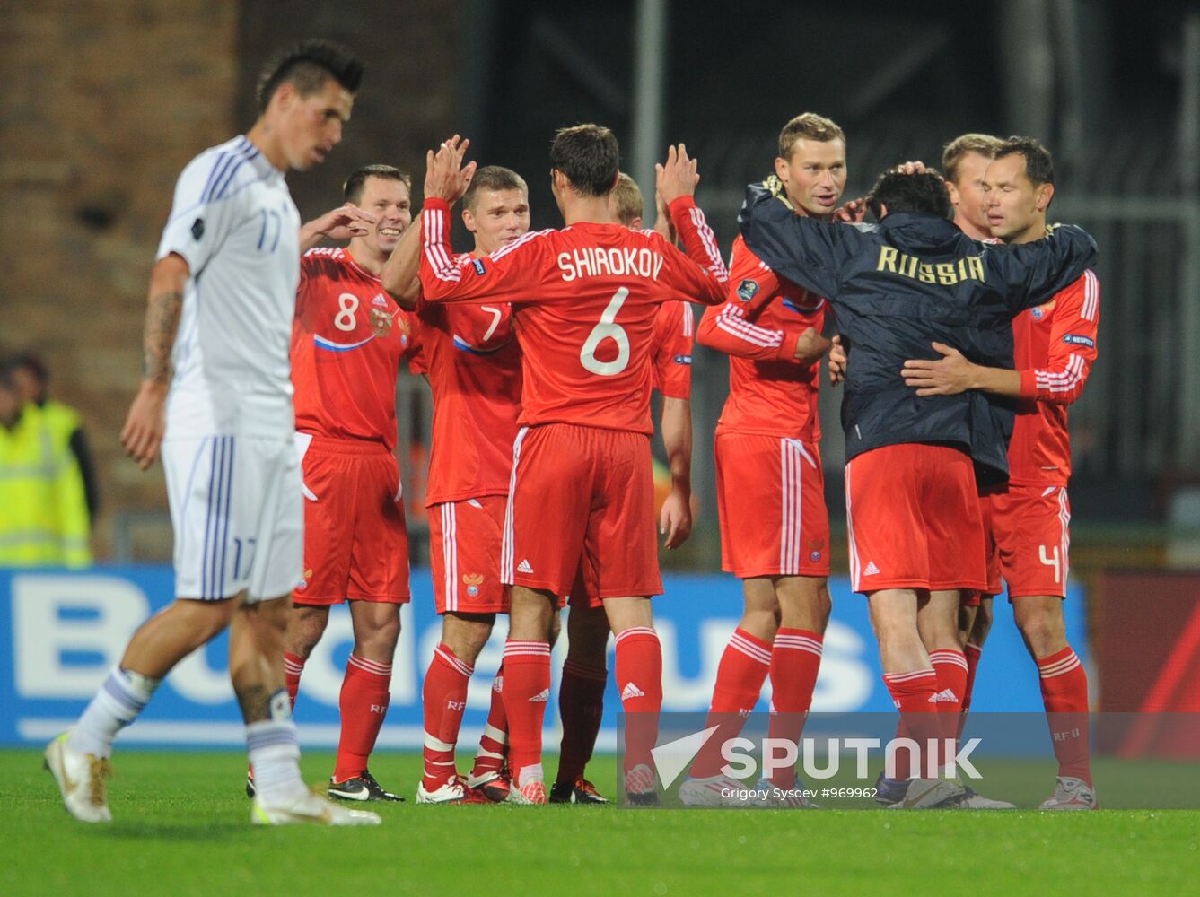 Football Qualifying tournament Euro 2012 Match Slovakia - Russia