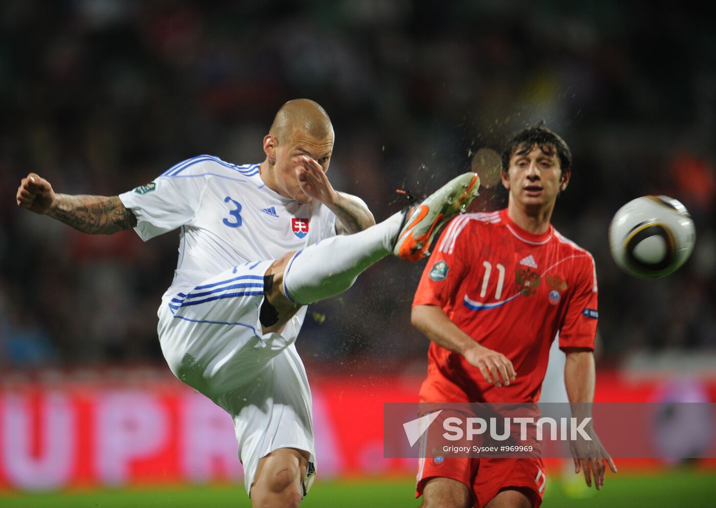 UEFA Euro 2012 qualifying round. Slovakia vs. Russia 0-1